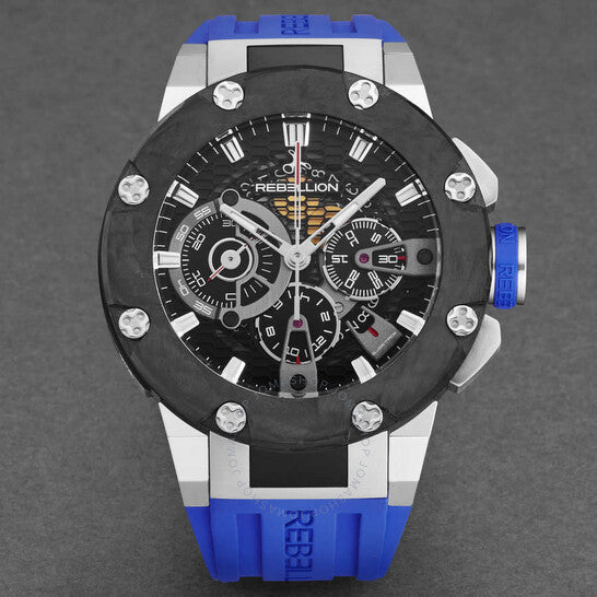 Rebellion, Predator Chronograph Automatic Black Dial Men's Watch