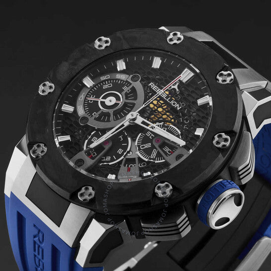 Rebellion, Predator Chronograph Automatic Black Dial Men's Watch