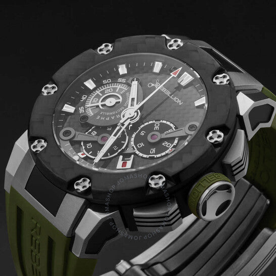 Rebellion, Predator Chronograph Automatic Black Dial Men's Watch