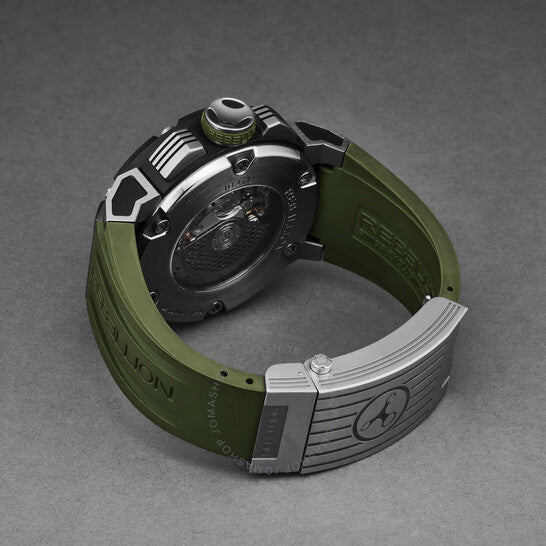 Rebellion, Predator Chronograph Automatic Black Dial Men's Watch