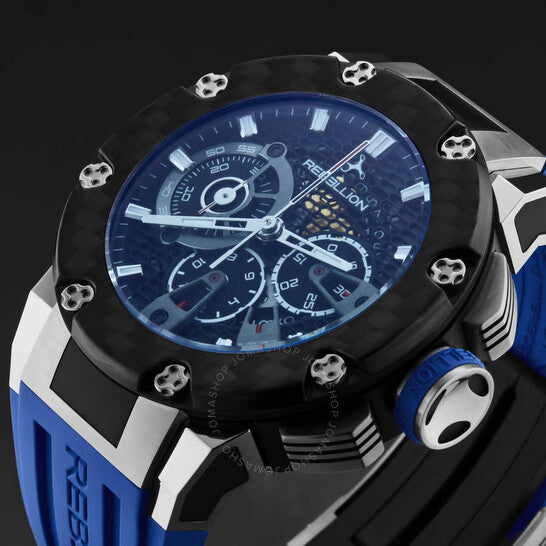 Rebellion, Predator Chronograph Automatic Black Dial Men's Watch