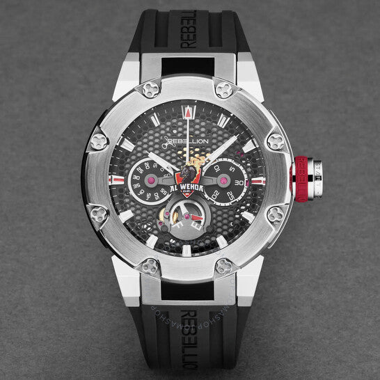 Rebellion, Predator Chronograph Automatic Black Dial Men's Watch