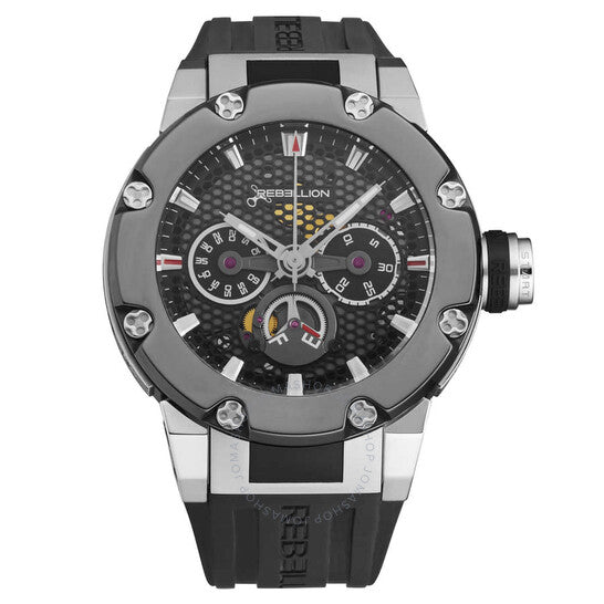 Rebellion, Predator Chronograph Automatic Black Dial Men's Watch