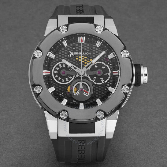 Rebellion, Predator Chronograph Automatic Black Dial Men's Watch