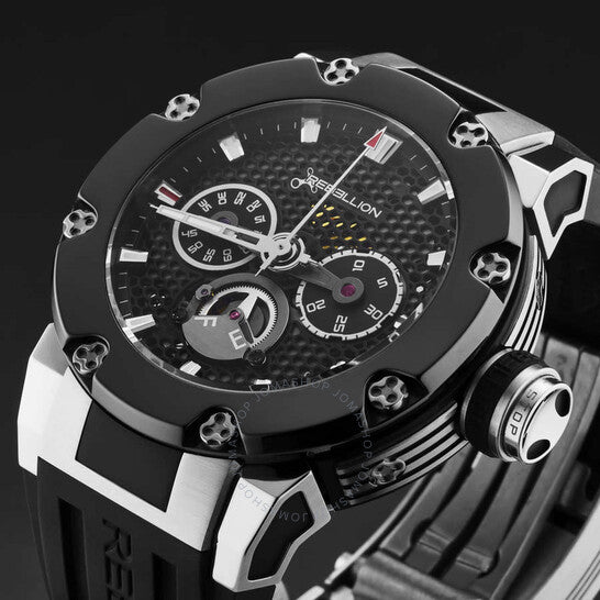 Rebellion, Predator Chronograph Automatic Black Dial Men's Watch