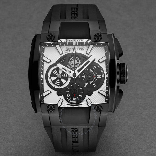 ساعة ريبيليون، Re1 كرونوغراف أوتوماتيكية للرجال بمينا أبيض