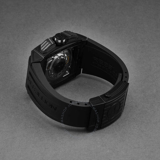 Rebellion, Re-Volt Chronograph Automatic Black Dial Men's Watch