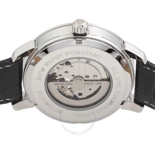 ساعة رين، رودولف أوتوماتيكية للرجال بمينا أسود