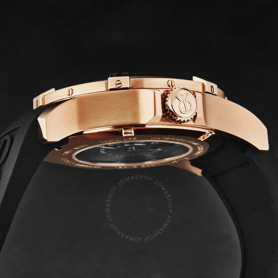 ساعة Revue Thommen Air speed أوتوماتيكية بمينا أسود للرجال