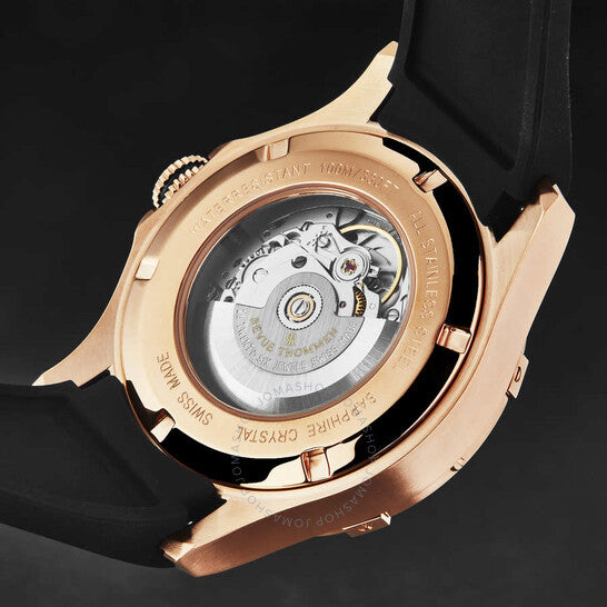 ساعة Revue Thommen Air speed أوتوماتيكية بمينا أسود للرجال