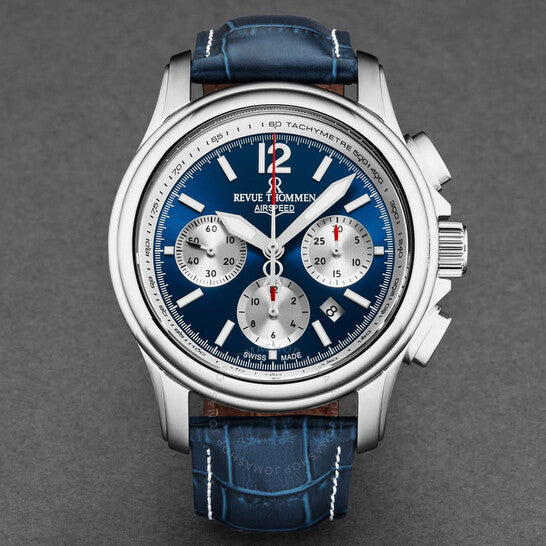 Revue Thommen, Air Speed Chronograph Automatic Blue Dial Men's Watch