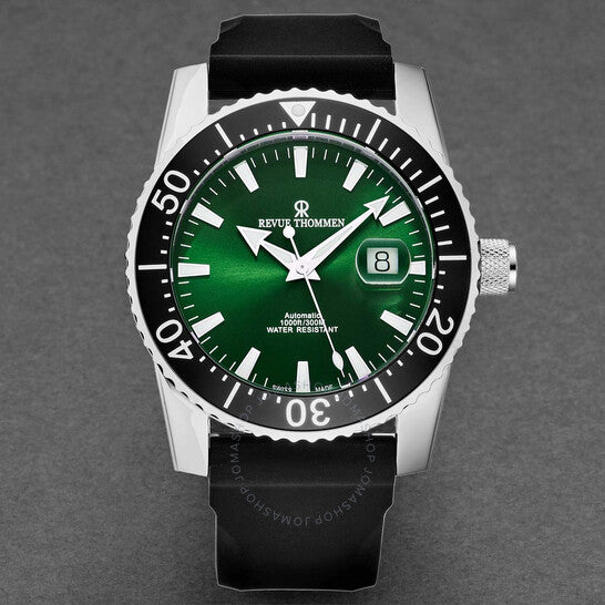 ساعة ريفو ثومين، دايفر أوتوماتيكية بمينا أخضر للرجال 17030.2524
