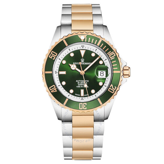 Revue Thommen, Diver Automatic Green Dial Men's Watch