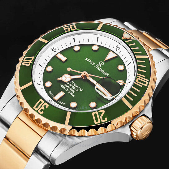 Revue Thommen, Diver Automatic Green Dial Men's Watch