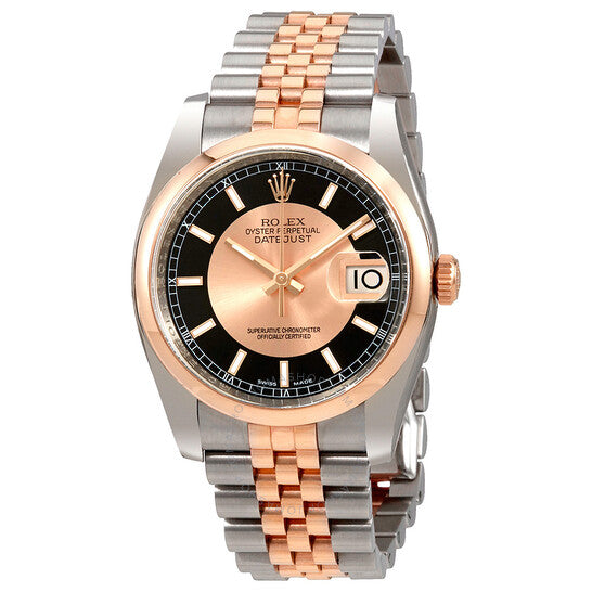 Rolex, Datejust Black and Champagne Dial Automatic Men's Watch