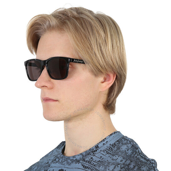 Saint Laurent, Black Square Men's Sunglasses