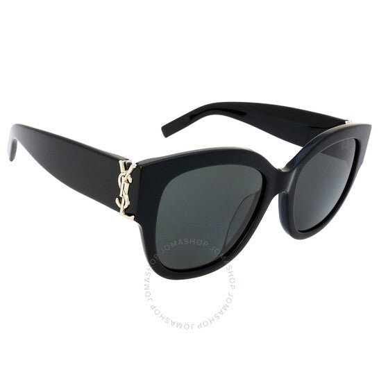 Saint Laurent, Grey Round Ladies Sunglasses