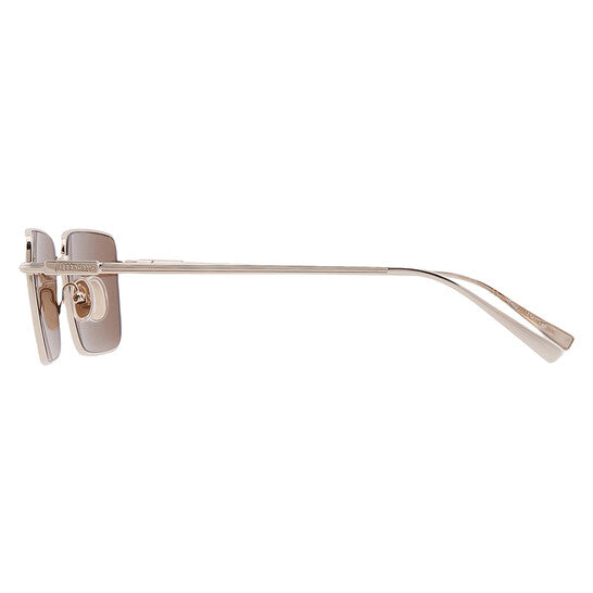 Salvatore Brown Rectangular Men's Sunglasses