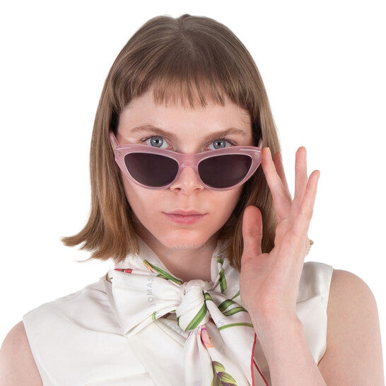 Ferragamo, Salvatore Dark Grey Cat Eye Ladies Sunglasses