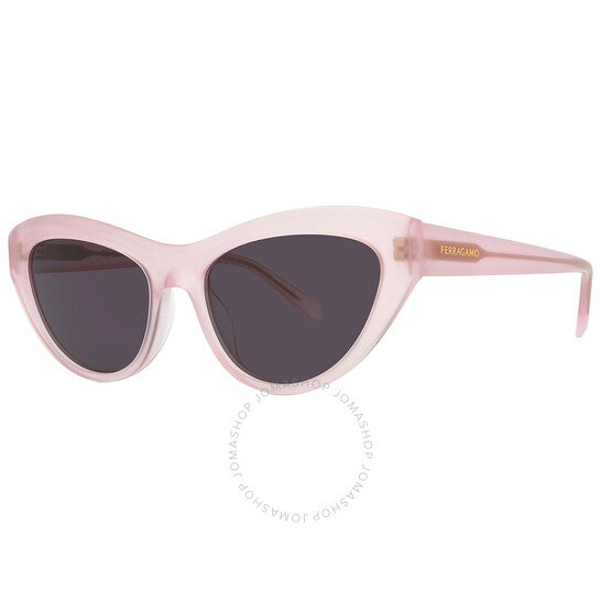 Ferragamo, Salvatore Dark Grey Cat Eye Ladies Sunglasses