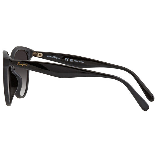 Salvatore Grey Gradient Cat Eye Ladies Sunglasses