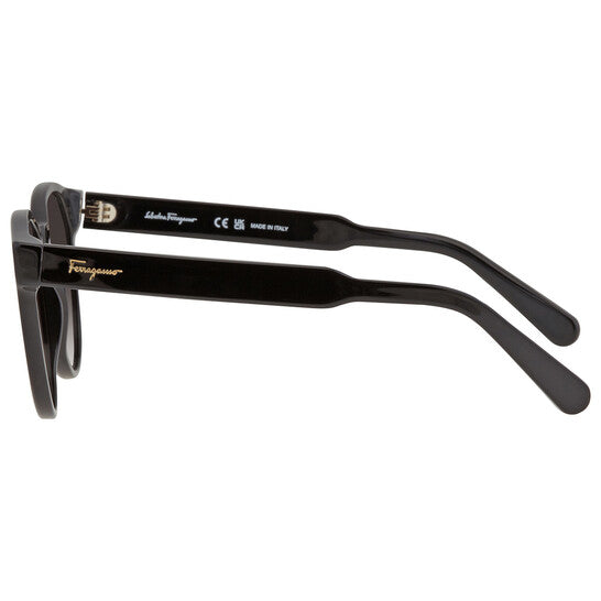 Salvatore Grey Gradient Round Ladies Sunglasses