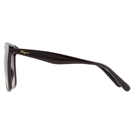 Salvatore Grey Gradient Square Ladies Sunglasses