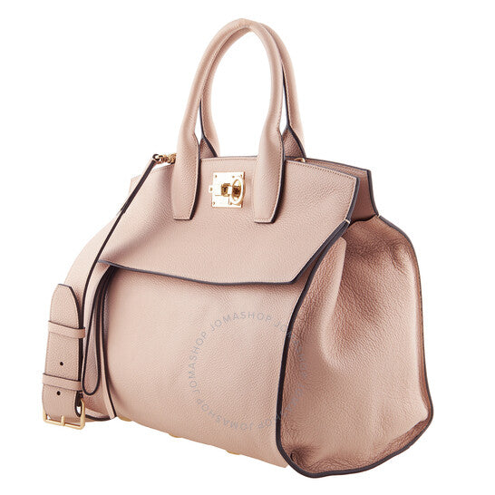 Ferragamo, Salvatore Pink Studio Soft Bag (L)