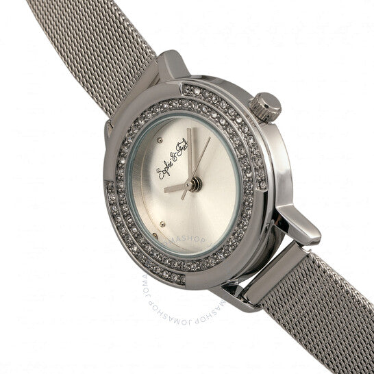 Sophie And Freda, Cambridge Crystal Silver Dial Ladies Watch