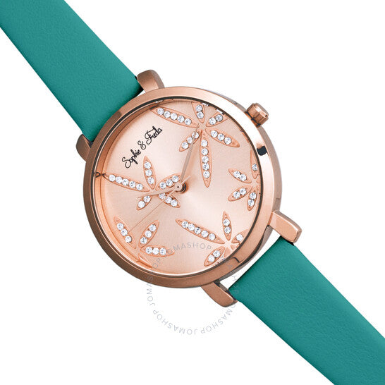 صوفي وفريدا، ساعة كي ويست النسائية بمينا من الذهب الوردي