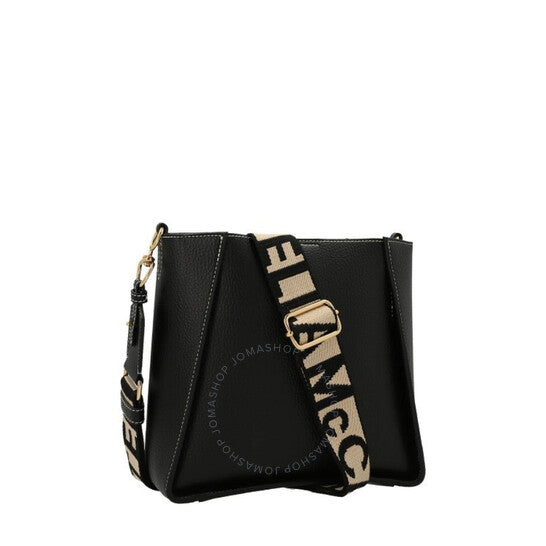 Stella McCartney, Black Logo Crossbody Bag
