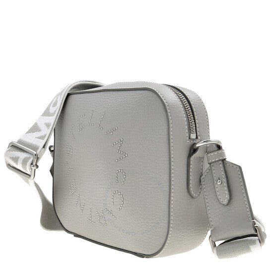 Stella McCartney, Grey Logo Camera Crossbody Bag