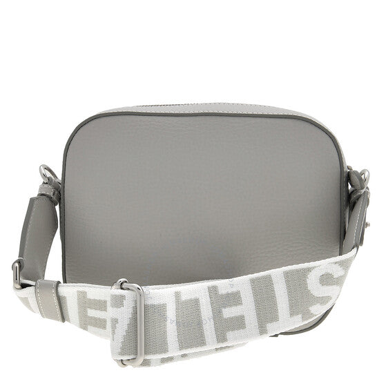 Stella McCartney, Grey Logo Camera Crossbody Bag