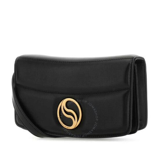 Stella McCartney, S-Wave Logo Plaque Crossbody Bag