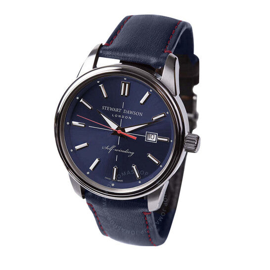 ستيوارت داوسون، ساعة نايتسبريدج أوتوماتيكية للرجال بمينا أزرق