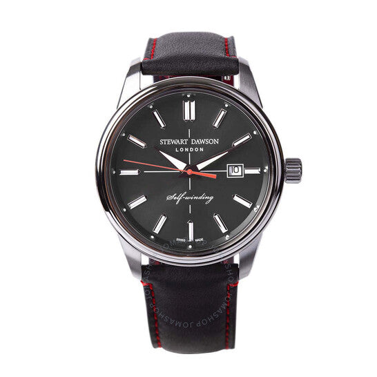 ستيوارت داوسون، ساعة نايتسبريدج أوتوماتيكية للرجال بمينا رمادي