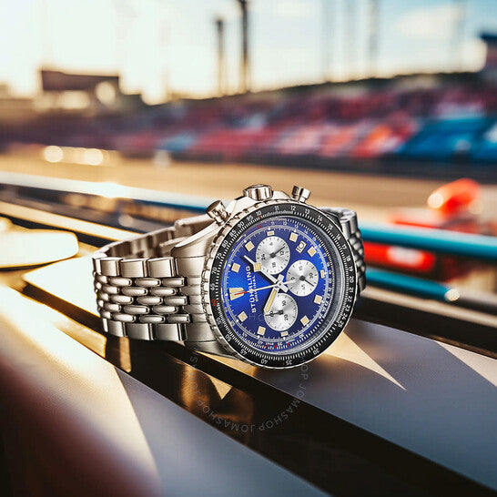 Stuhrling Original, Monaco Chronograph Quartz Blue Dial Men's Watch
