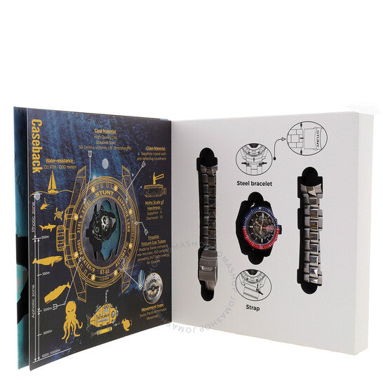 Stunt, The Halocline Automatic Pepsi Bezel Men's Watch
