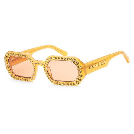 Ladies Orange Rectangular Sunglasses