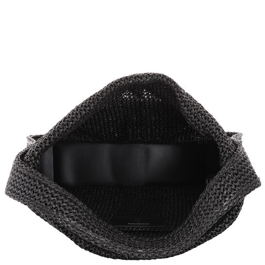 Large Ryan Raffia Effect Shoulder Bag