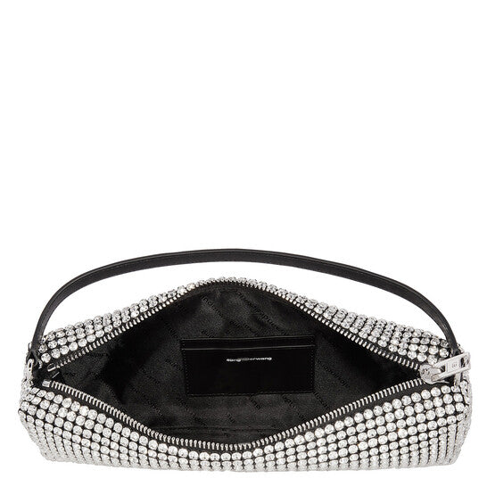 Rhinestone Mesh Heiress Soft Bag