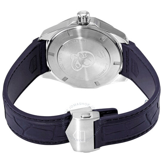 ساعة تاغ هوير أكواريسر أوتوماتيكية للرجال بمينا أسود