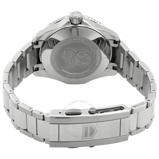 ساعة تاغ هوير أكواريسر أوتوماتيكية للسيدات بمينا أخضر من الألماس