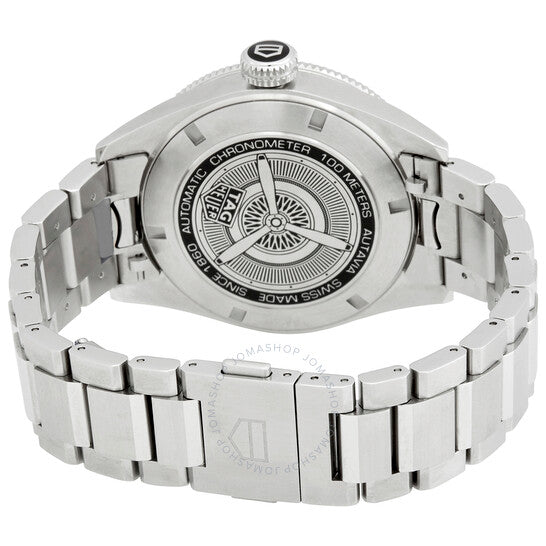 ساعة تاغ هوير أوتافيا الأوتوماتيكية للرجال بمينا أسود