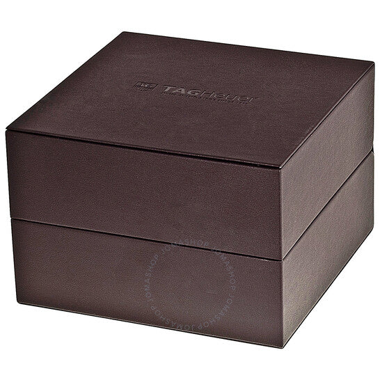 ساعة تاغ هوير كاريرا أوتوماتيكية للرجال بمينا أسود