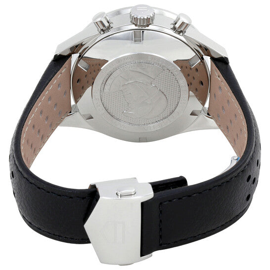 ساعة تاغ هوير كاريرا كرونوغراف أوتوماتيكية للرجال بمينا أسود