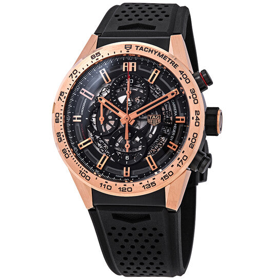 Tag Heuer, Carrera Chronograph Automatic Black Skeleton Dial Men's Watch