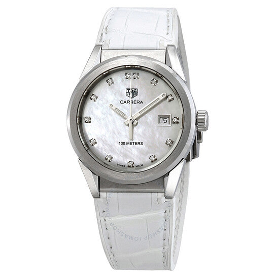 Tag Heuer, Carrera Diamond Mother of Pearl Dial Ladies Watch