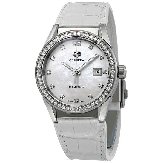 Tag Heuer, Carrera Diamond Mother of Pearl Dial Ladies Watch