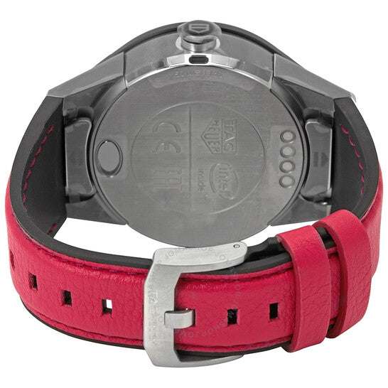Tag Heuer, Connected Modular Chronograph Pink Leather Smart Watch